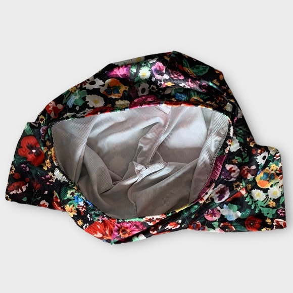 Retro floral biker shorts size large vintage looking - Picture 6 of 7